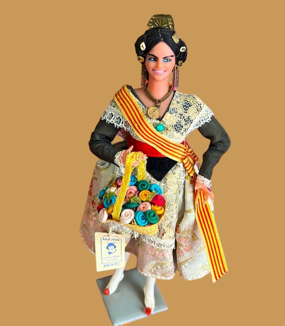 Vintage MARIN Chiclana Collectible "Joven Valenciana" Doll with Original Tags